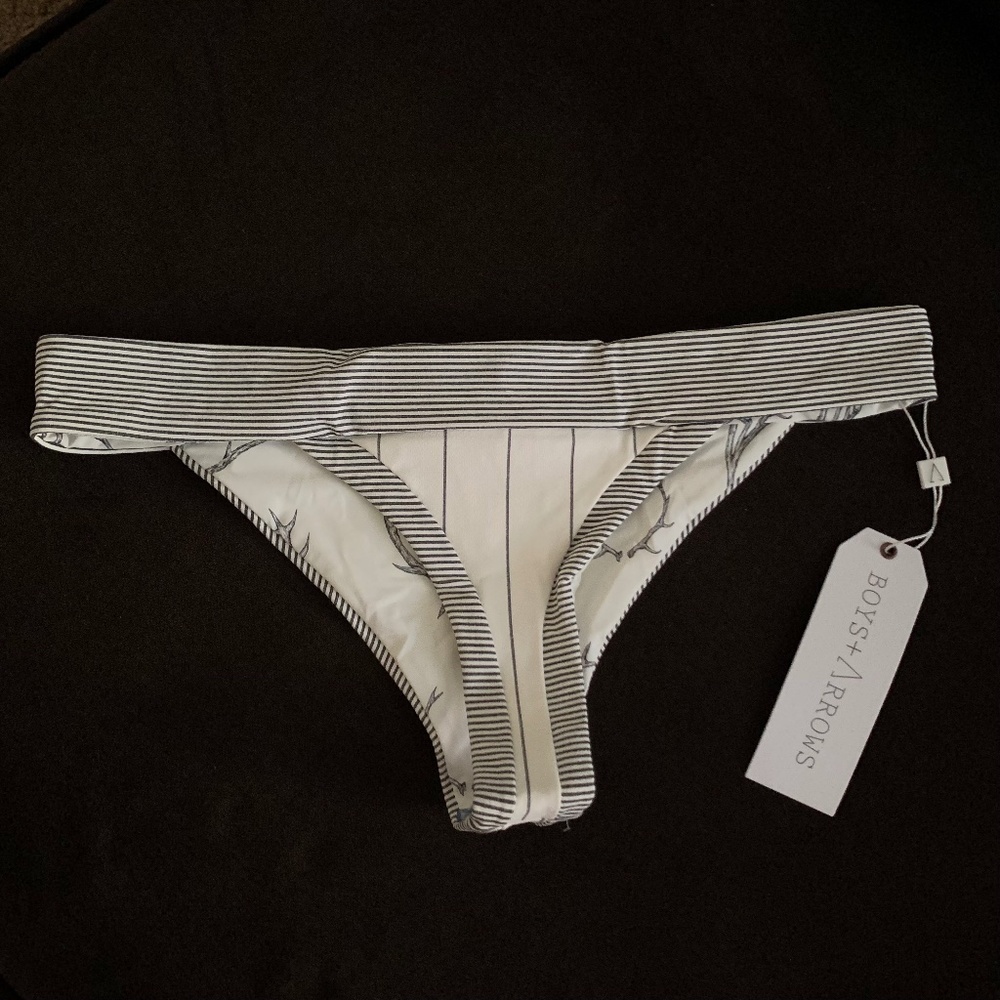 Boys + Arrows Scout Behind Bars/Buck Yeah Reversible Bikini Bottoms